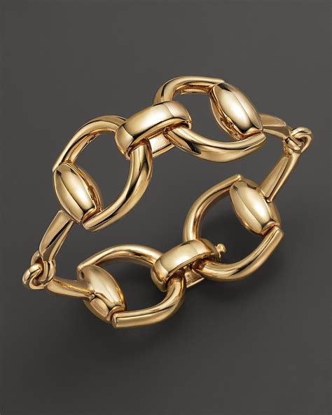 gucci horsebit bracelet gold.